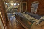 Queen bedroom on Main level with private deck access